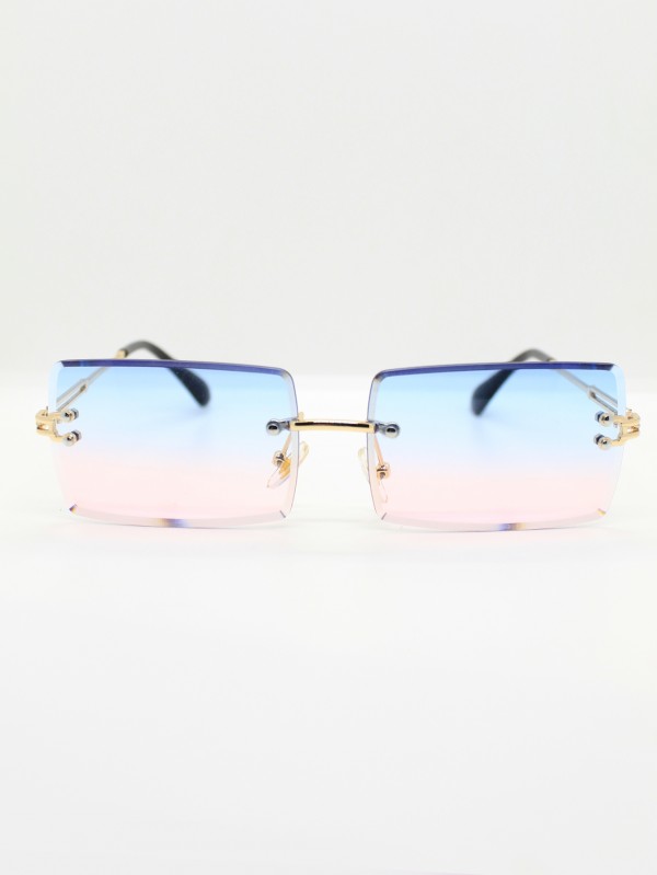 Lente de Sol Color Celeste-Rosado