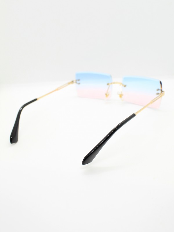 Lente de Sol Color Celeste-Rosado