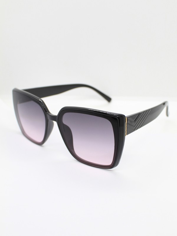 Lente de Sol Color Negro-Morado