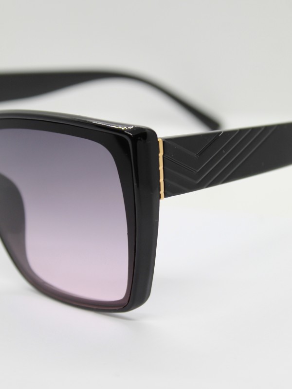 Lente de Sol Color Negro-Morado