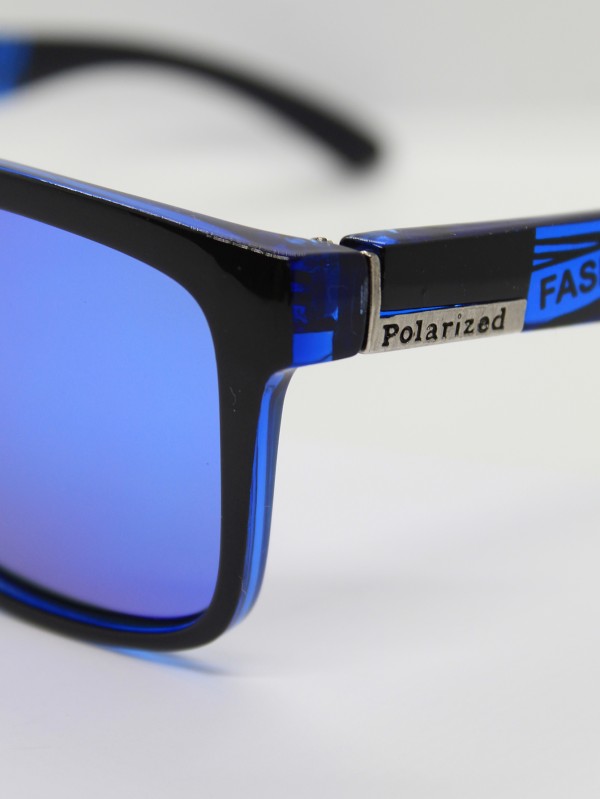 Lente de Sol Polarizado Color Negro Azul