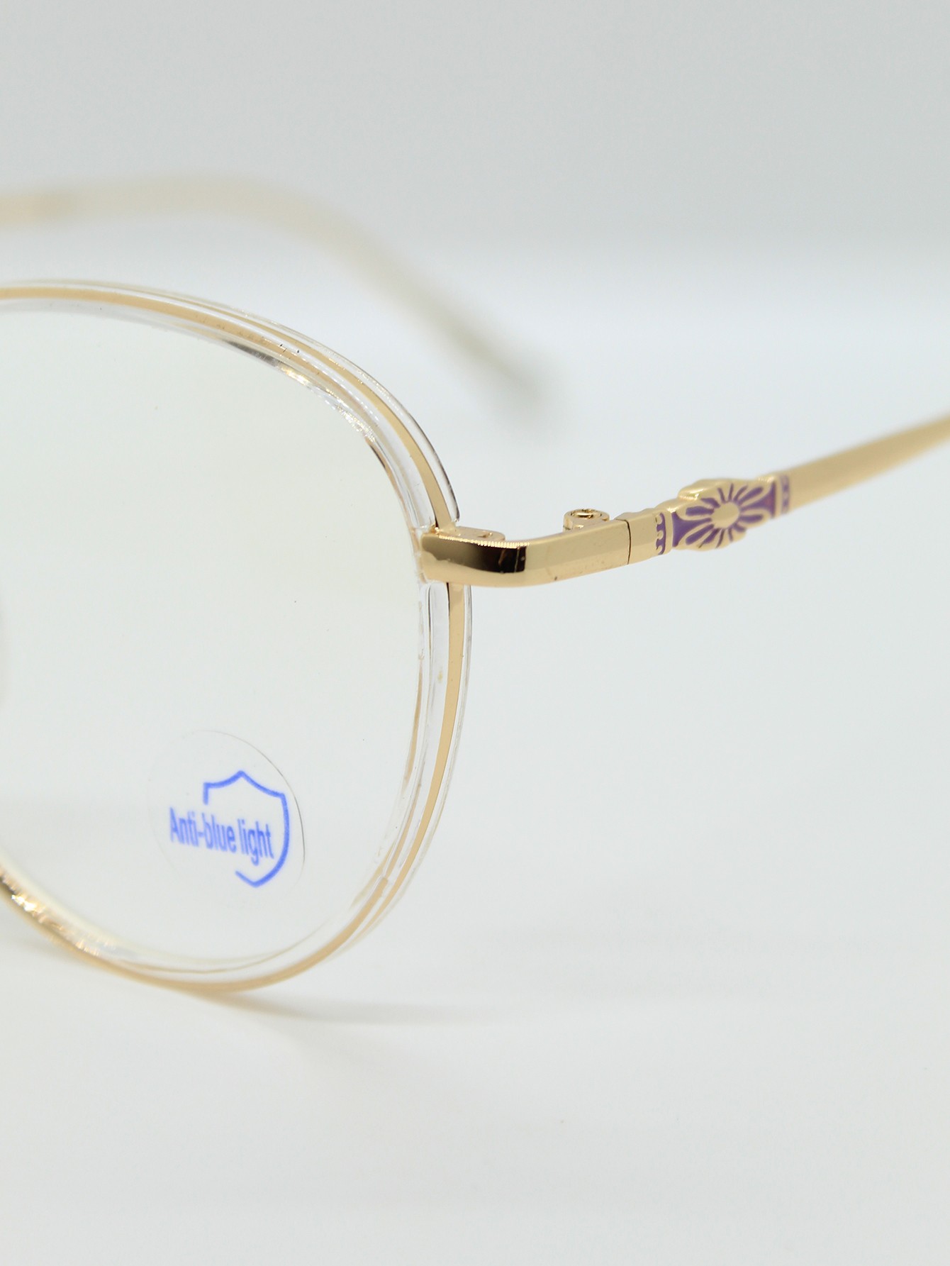 Lente de Filtro Azul Color Dorado