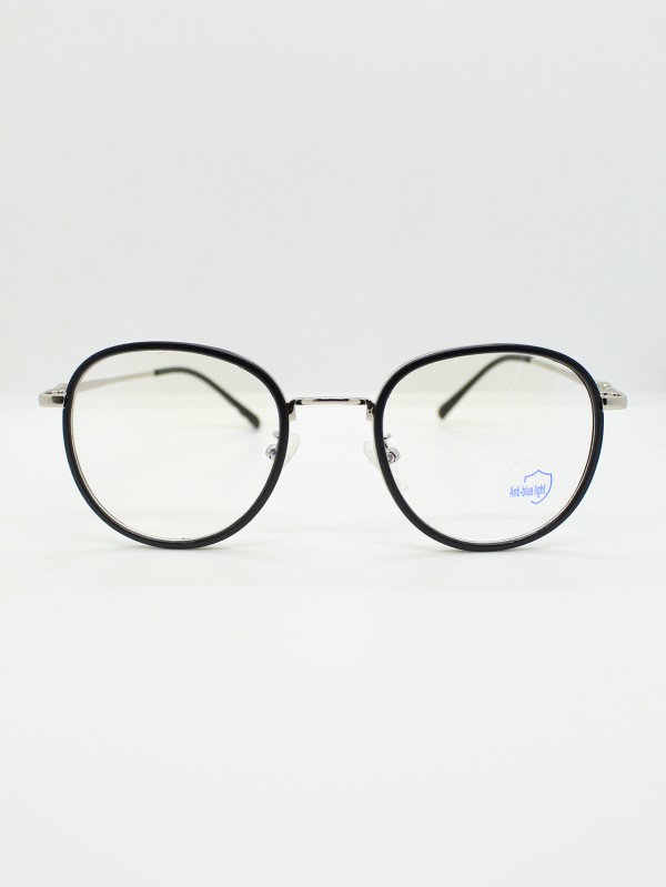 Lente de Filtro Azul Color Negro Plata