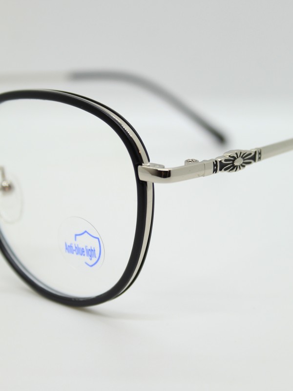 Lente de Filtro Azul Color Negro Plata