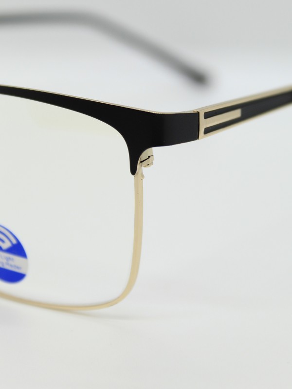 Lente de Filtro Azul Color Negro-Dorado