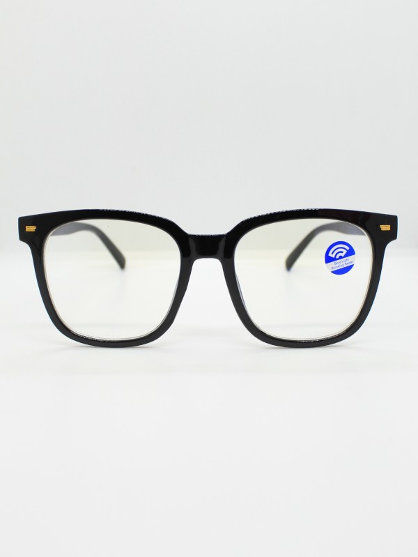 Lente de Filtro Azul Color Negro Brillante