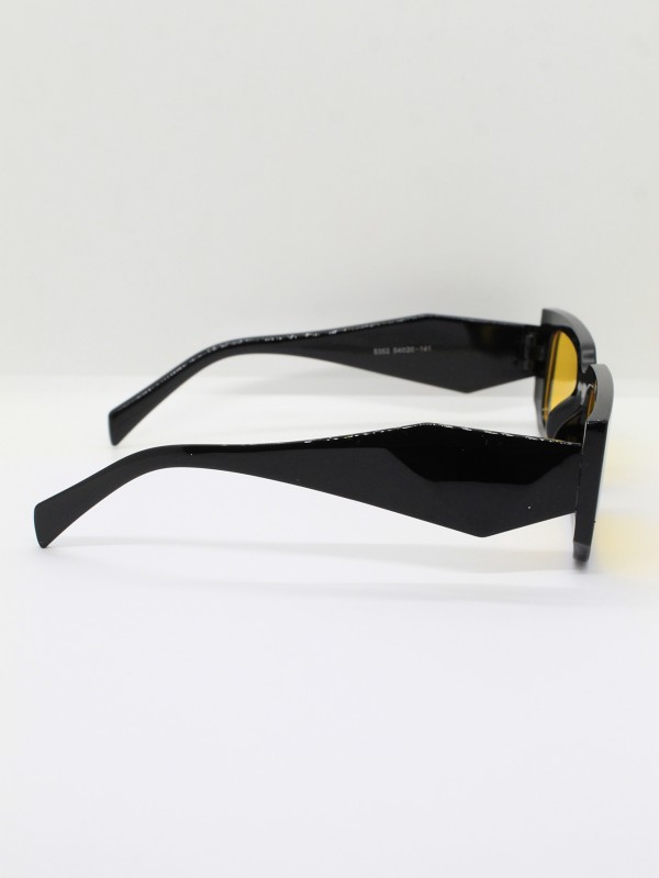 Lente de Sol Color Negro amarillo