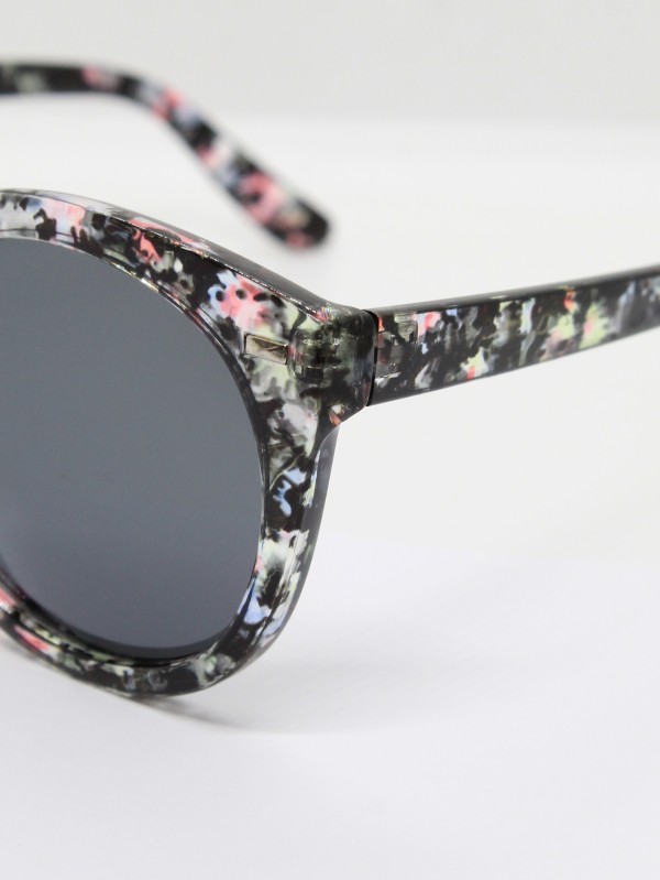 Lente de Sol Color Negro-Floreado VG