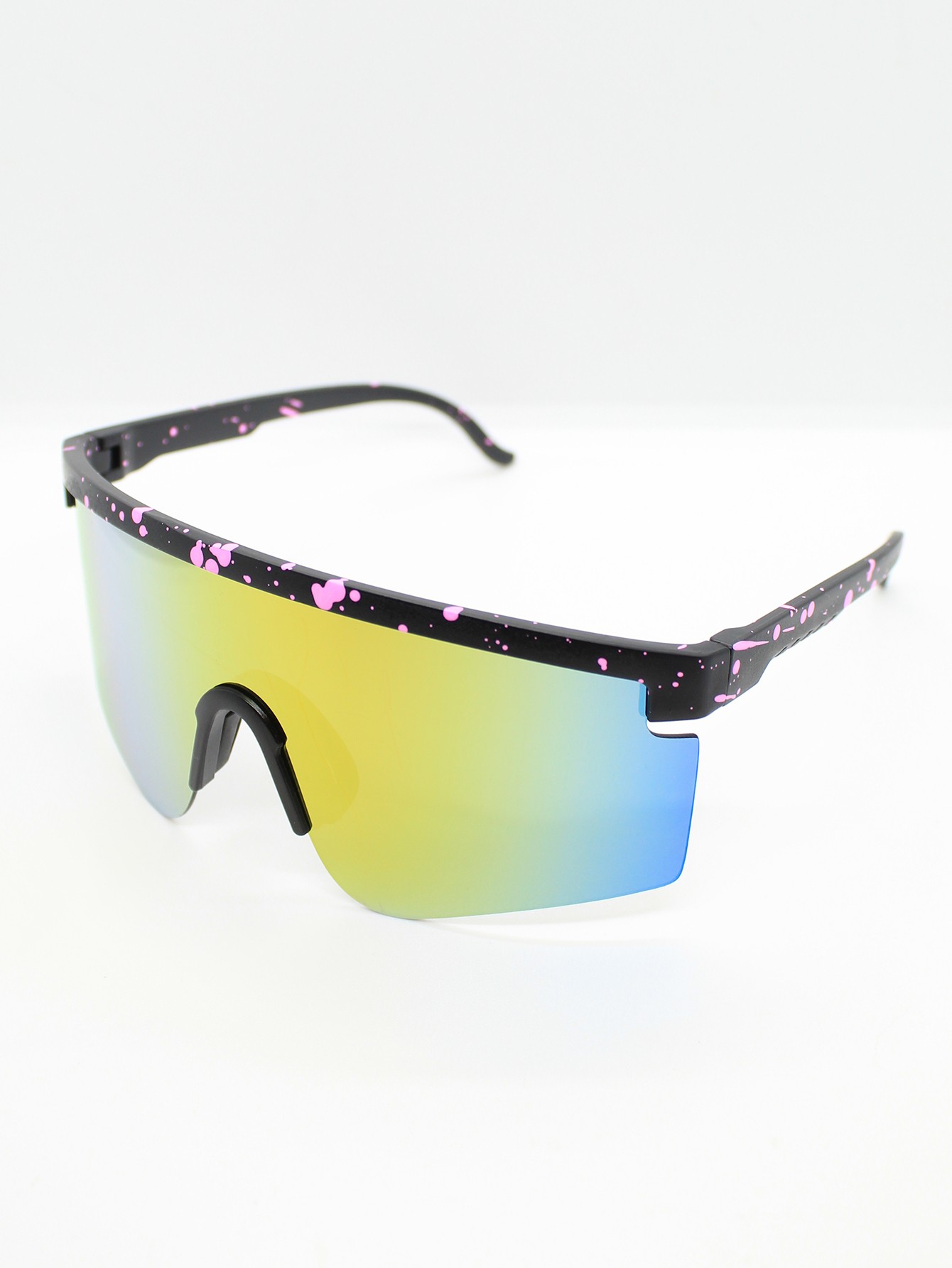 Lente de Sol Color Negro-Rosado